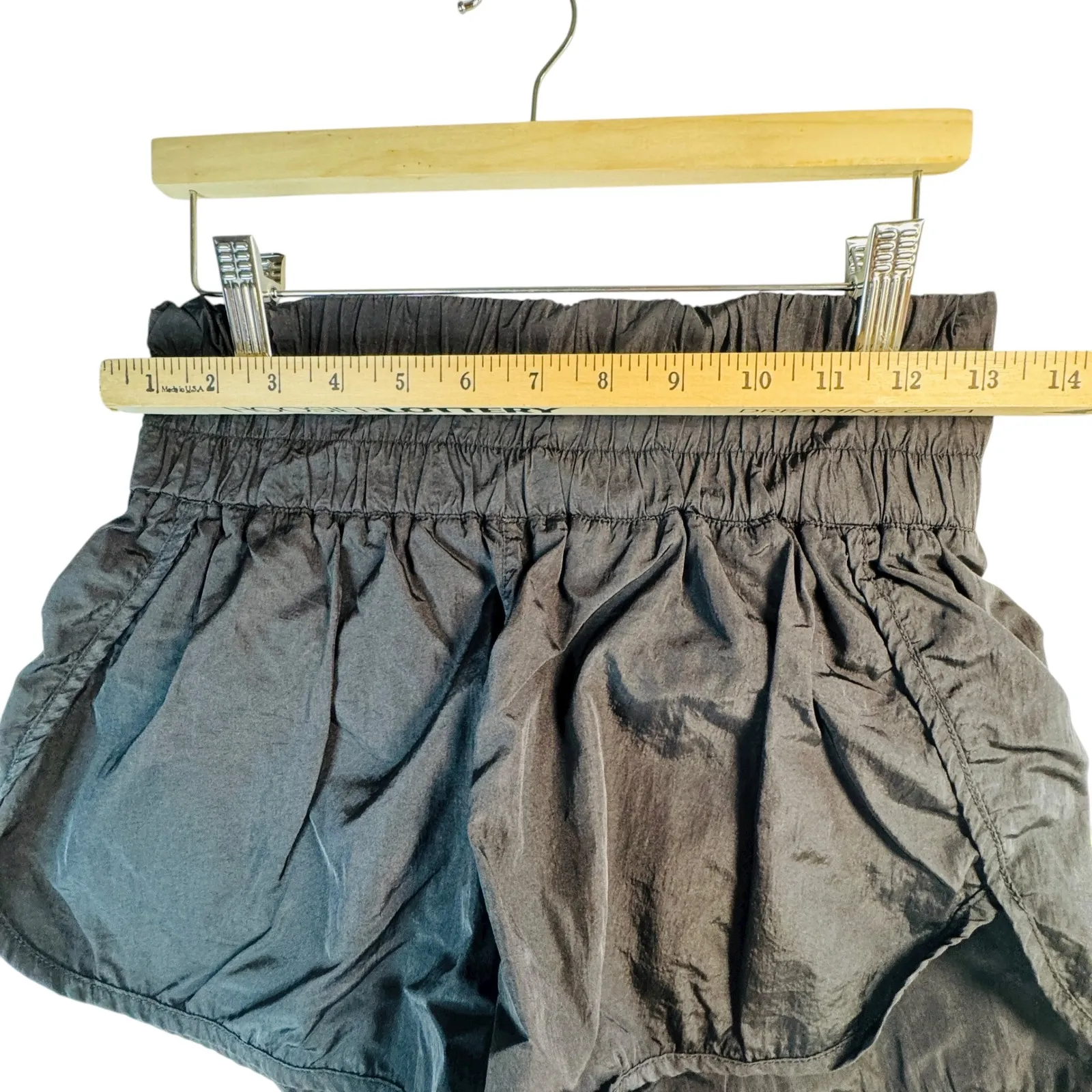 Revival Black High Waist Athletic Shorts Women's Small Lightweight Nylon - Image 6