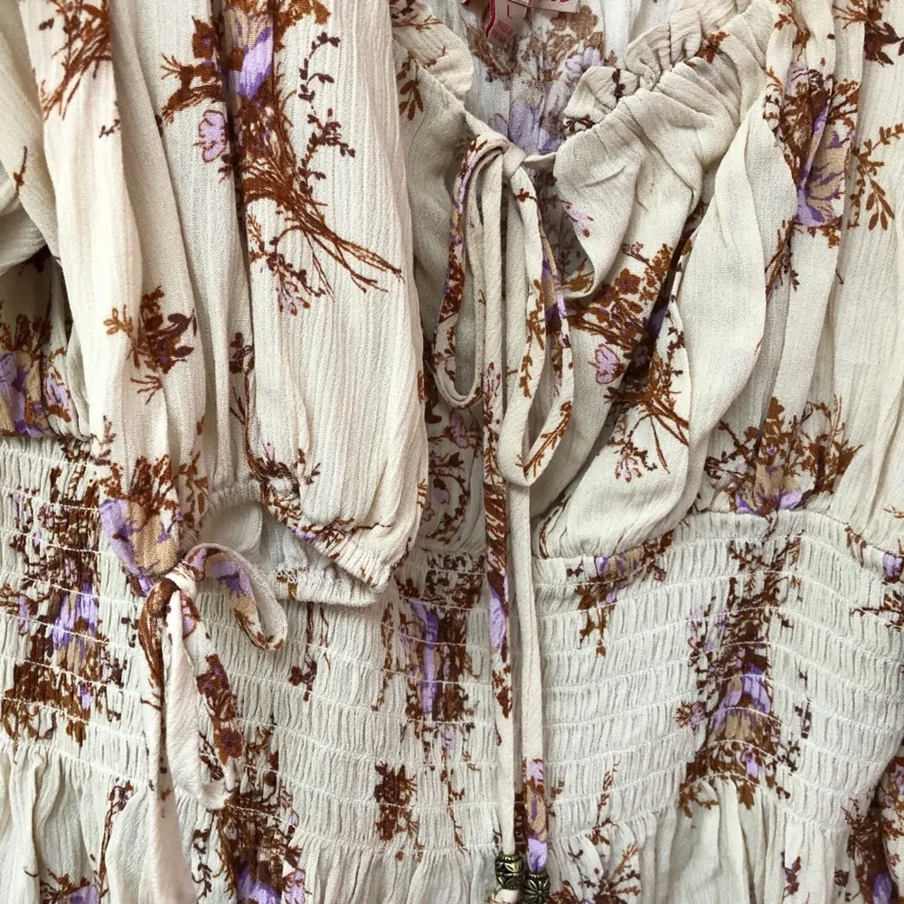 Boho Long Sleeved Print Blouse L Size L - Image 4