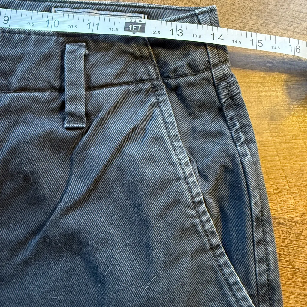 GAP Black Baggy Loose Khaki BOHO Wide Leg Cargo Pants 4 Minimal Grunge Y2k - Image 5