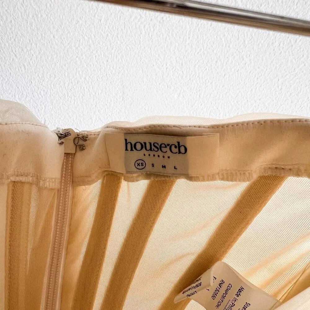 House of CB Melinda Chiffon Corset Top Size XS - Image 10