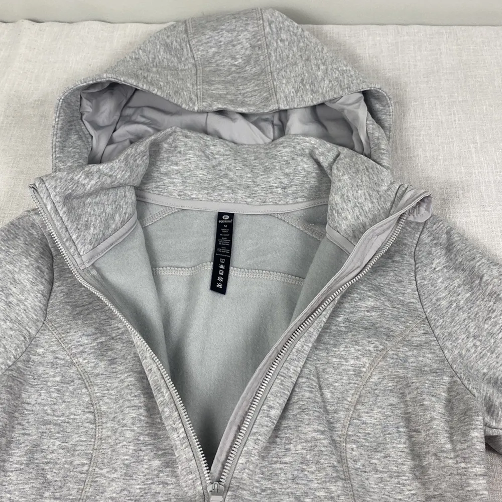90 Degree by reflex womens full zip gray merled thumb holes hoodie size M Size M - Image 5