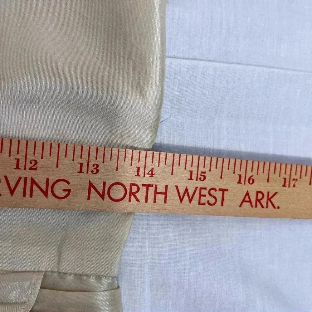 MAX AND CLEO Womens Champange Pleated Cocktail Evening Dress - Image 8