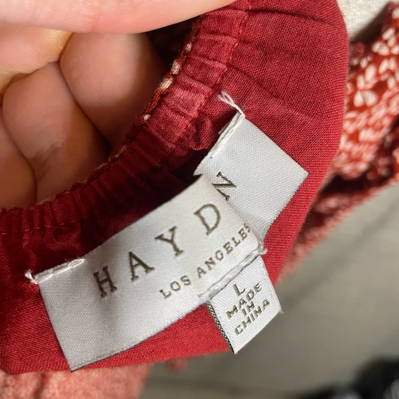 Hayden Los Angeles Womens Floral Print Long Sleeve Ruffled Midi Dress Size Large - Image 5