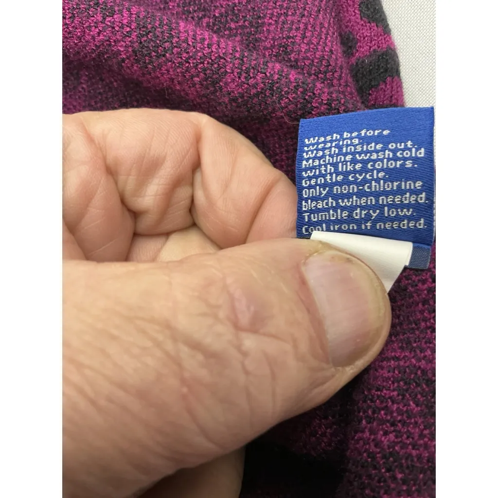 Womans Apt 9 Sweater Pullover Medium Animal Print Long Sleeve Crewneck - Image 5