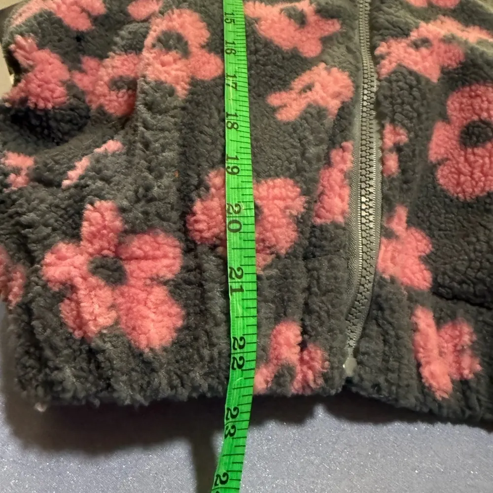 Papermoon Floral Fleece Zip-Up Jacket - Image 4
