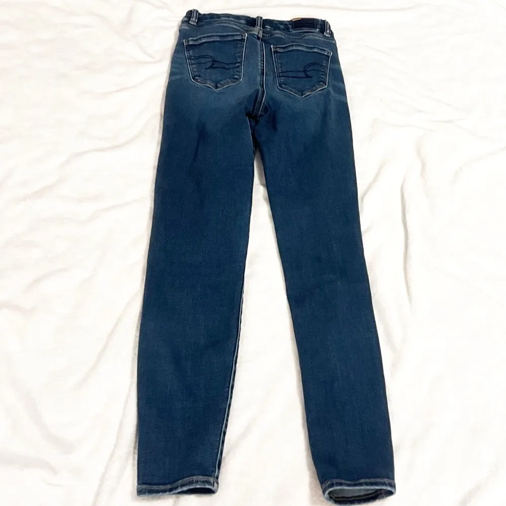 American Eagle Next Level Stretch High Rise Curvy Jegging Jeans Blue Size 000 - Image 2