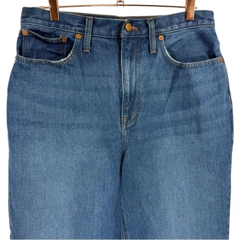 Madewell‎ Baggy Straight Jeans Dark Worn Indigo Wash Size 30 Denim Casual - Image 7