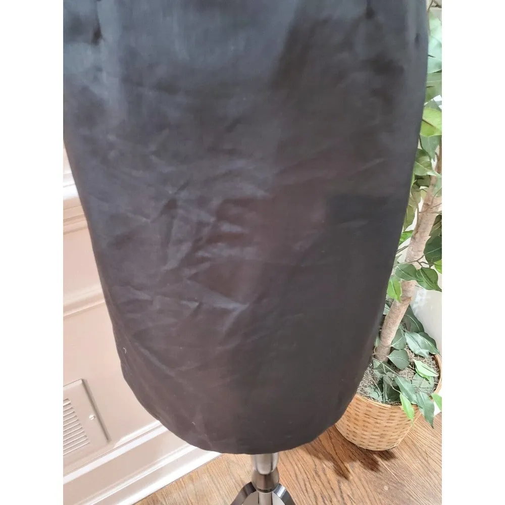 The Limited Women Black & Brown Round Neck Short Sleeve Knee Length Dress Size 4 - Image 4