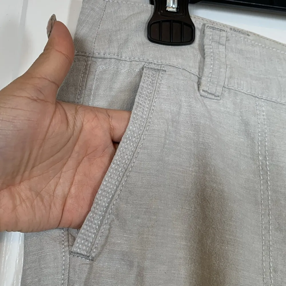 Anthropologie Pilcro and Letterpress Linen/Cotton Blend Pants Size 6 #VEG-2798 - Image 3