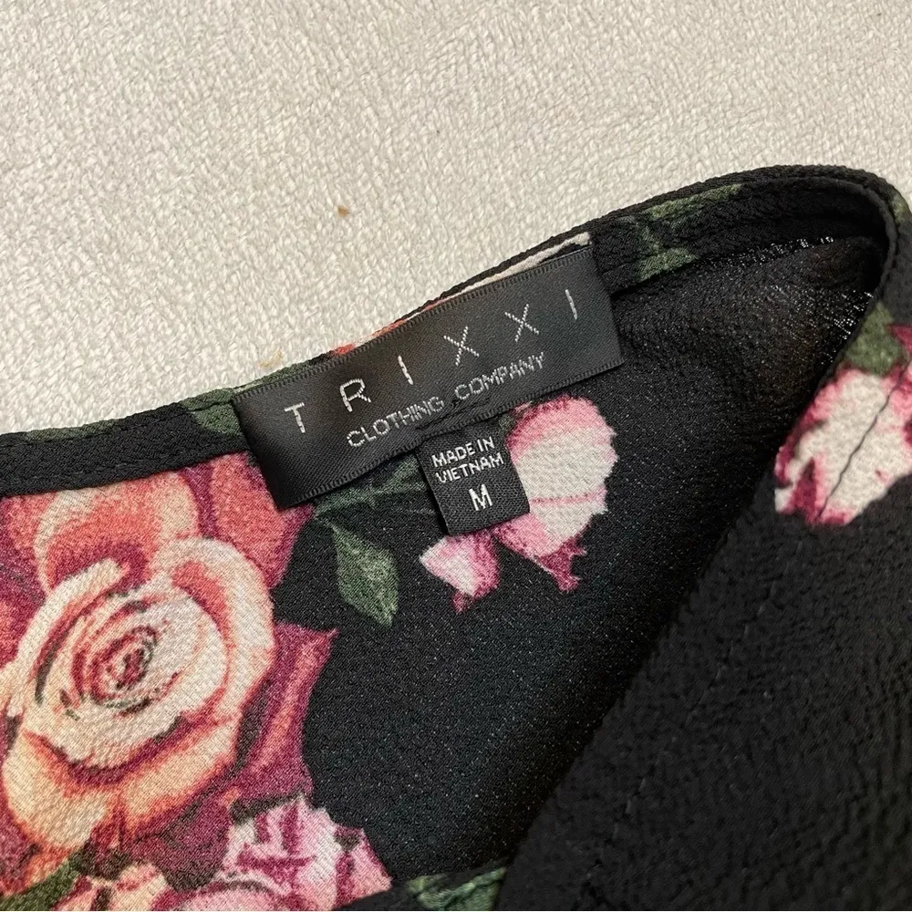 Boutique bohemian boho Romper floral Rose’s black and pink - Image 11