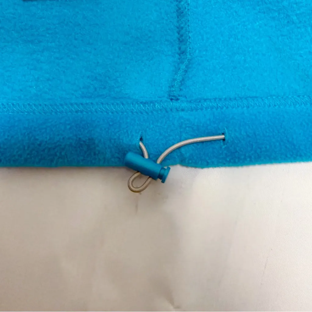 Columbia Blue Fleece Benton Springs Full Zip Up Grey Embroidered Logo Jacket 1X - Image 9