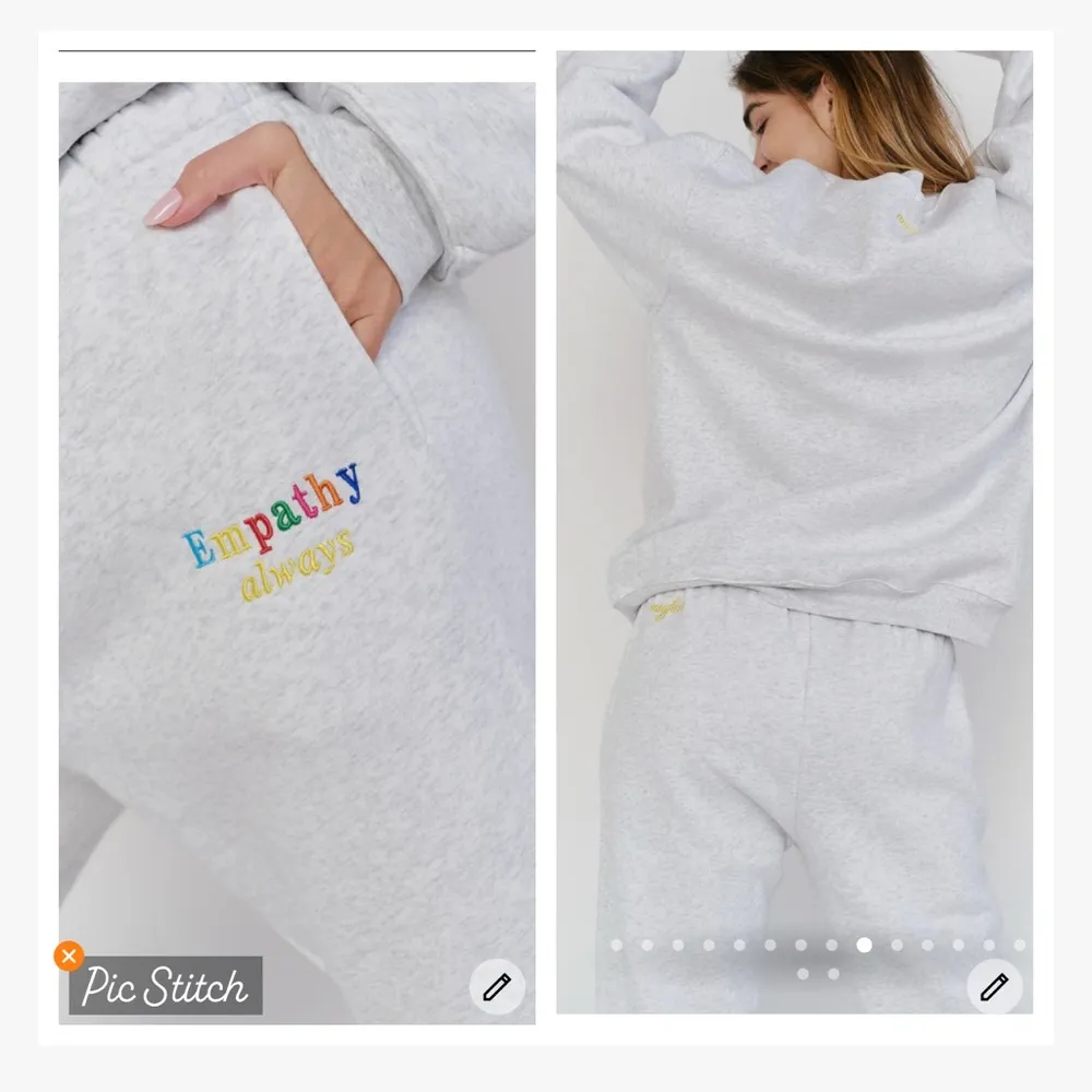 The Mayfair Group Empathy Always Gray Sweatpants Size undefined - Image 3