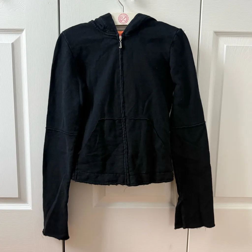 Y2K Vintage Juicy Couture Black Sweatsuit Set - Image 2