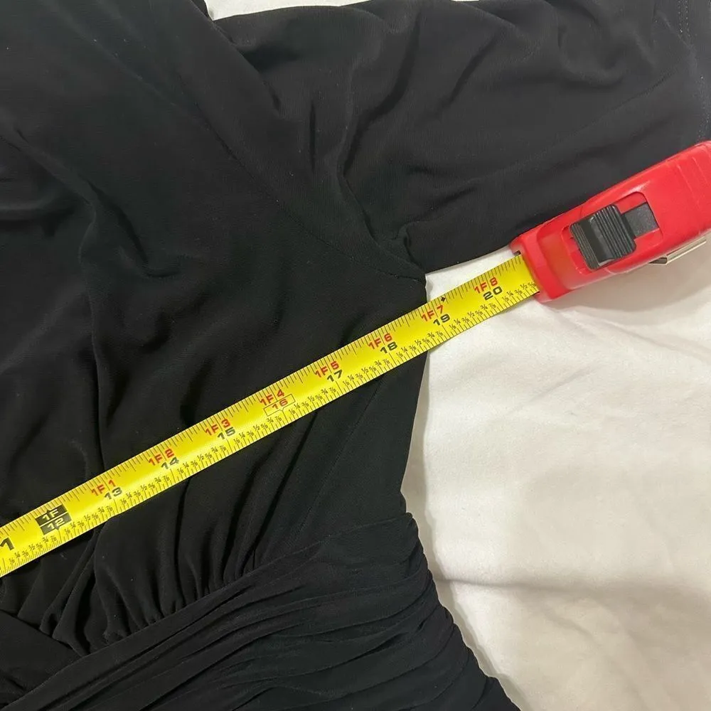 Evan-Picone Black MIDI Dress Size10 - Image 3