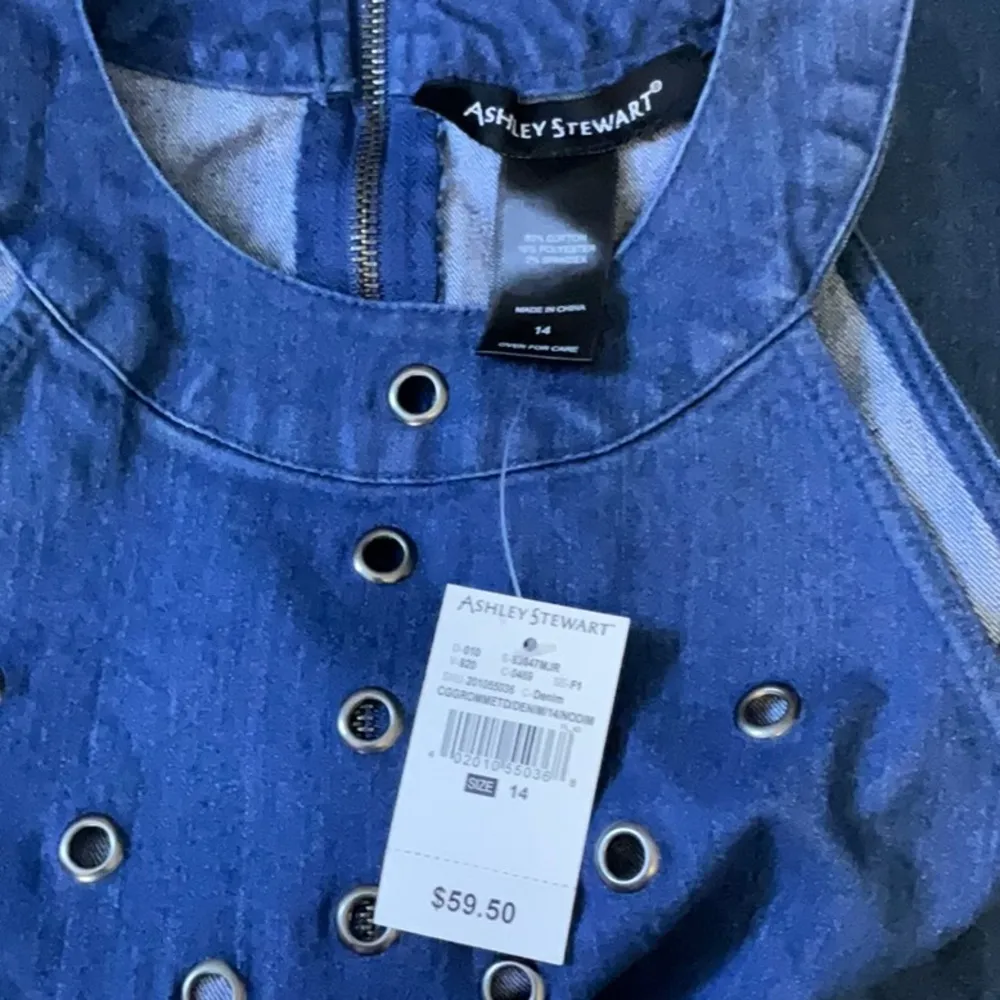 Denim dress by Ashley Stewart - Image 5