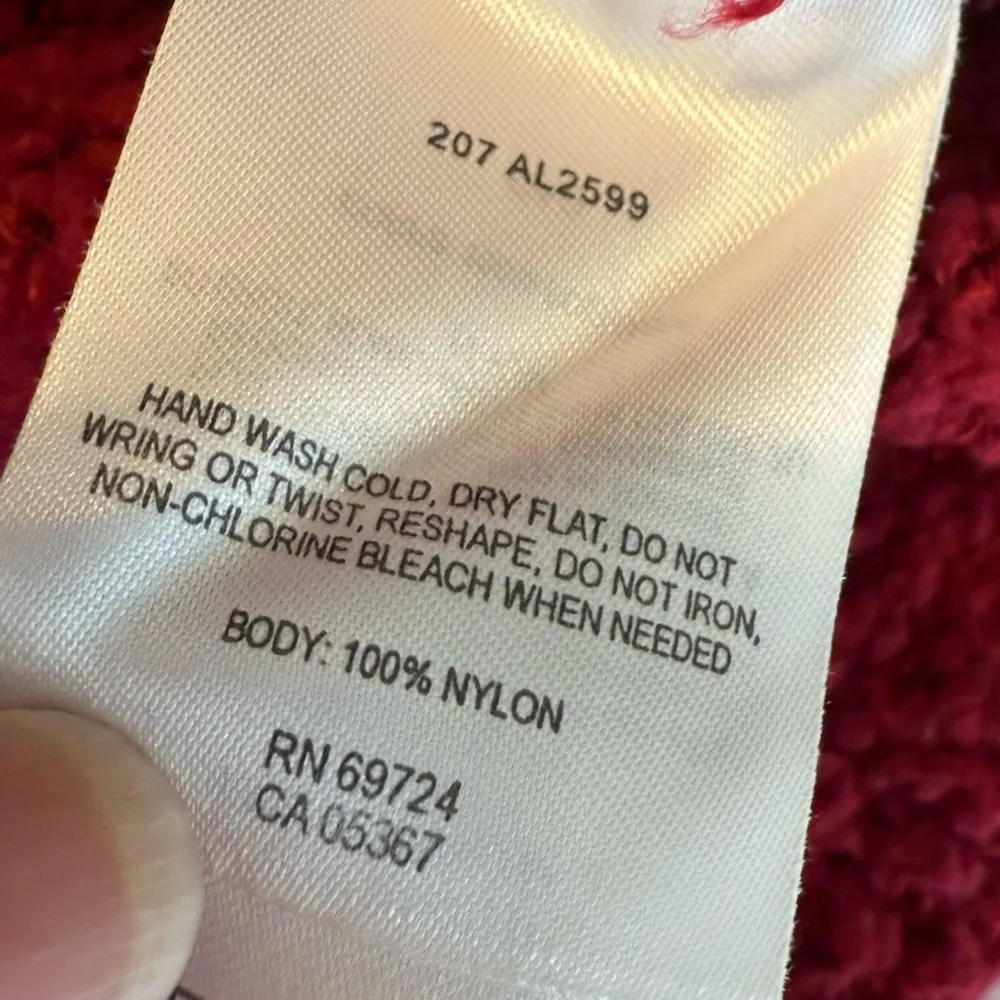 Columbia Knit Sweater Mock Neck Women’s Size Large Dark Red Outdoors - Image 7