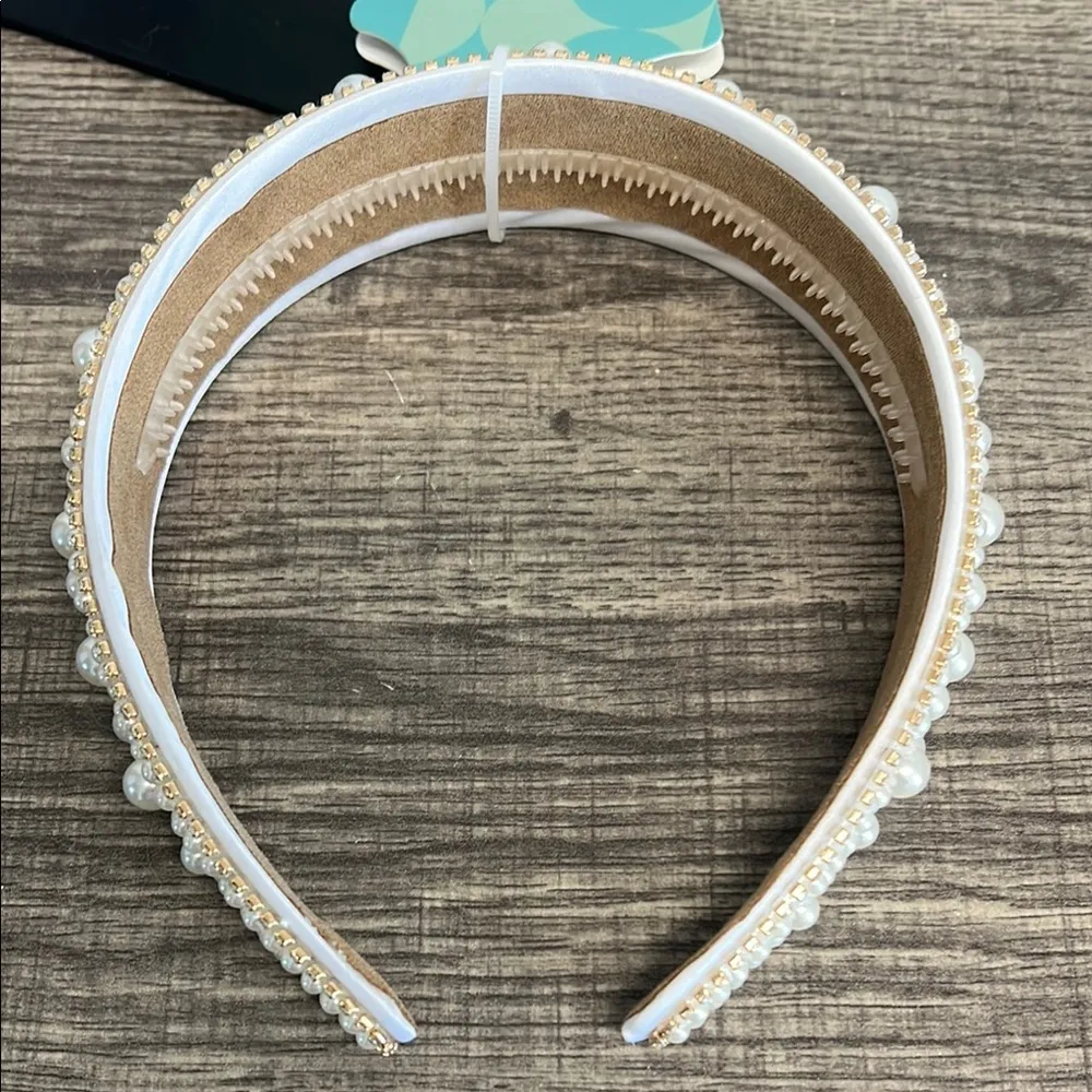 Piper K Cream Beaded Headband - Image 6