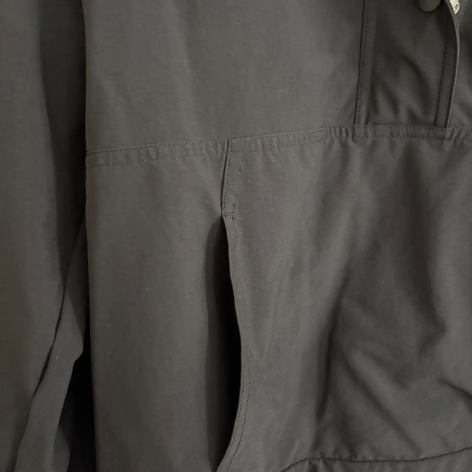 GapFit Women's Black Pullover Commuter Jacket Snap Button Mock NeckSleeve Size M - Image 11