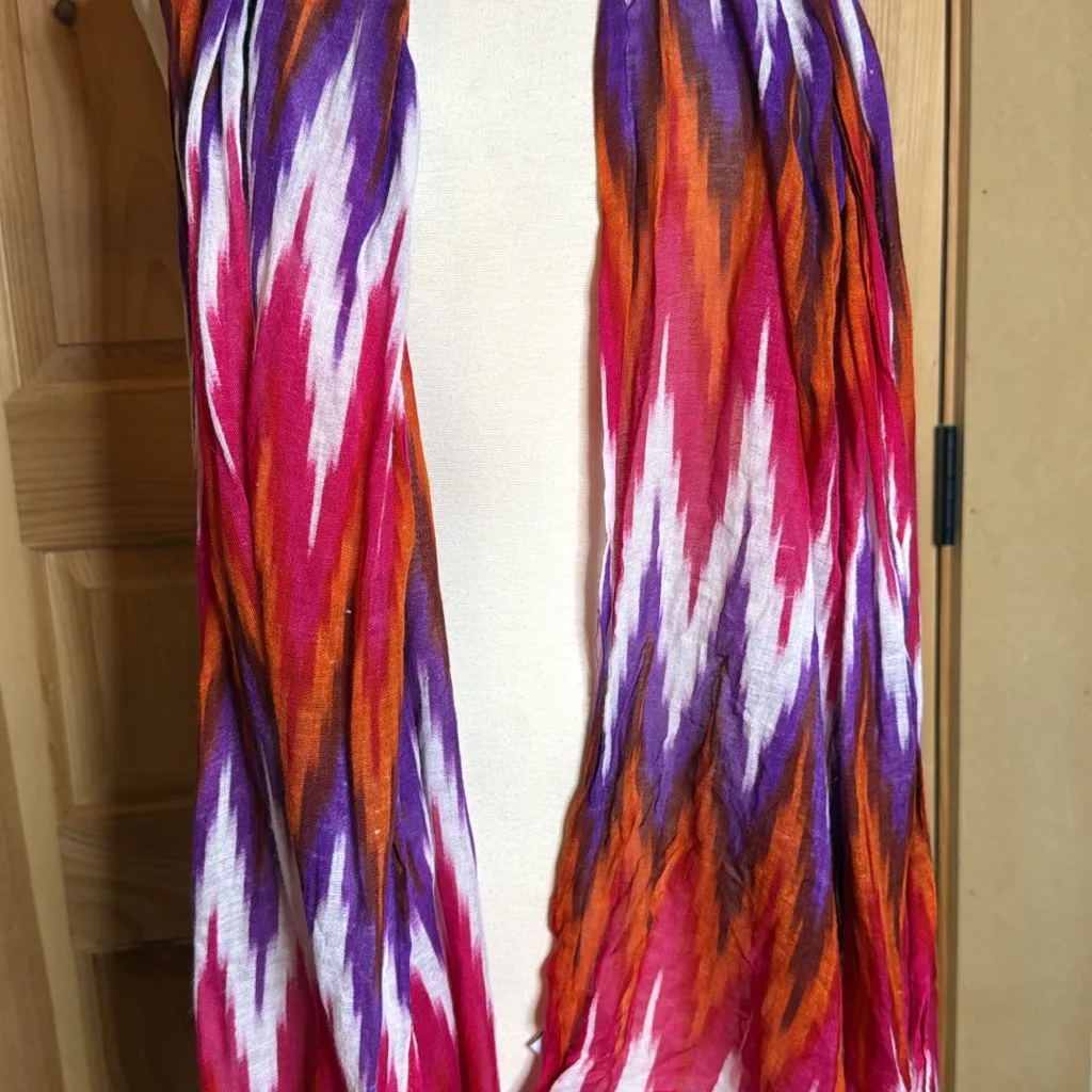 Lot of 9 Scarves Plaid Ombré Tie - Image 7