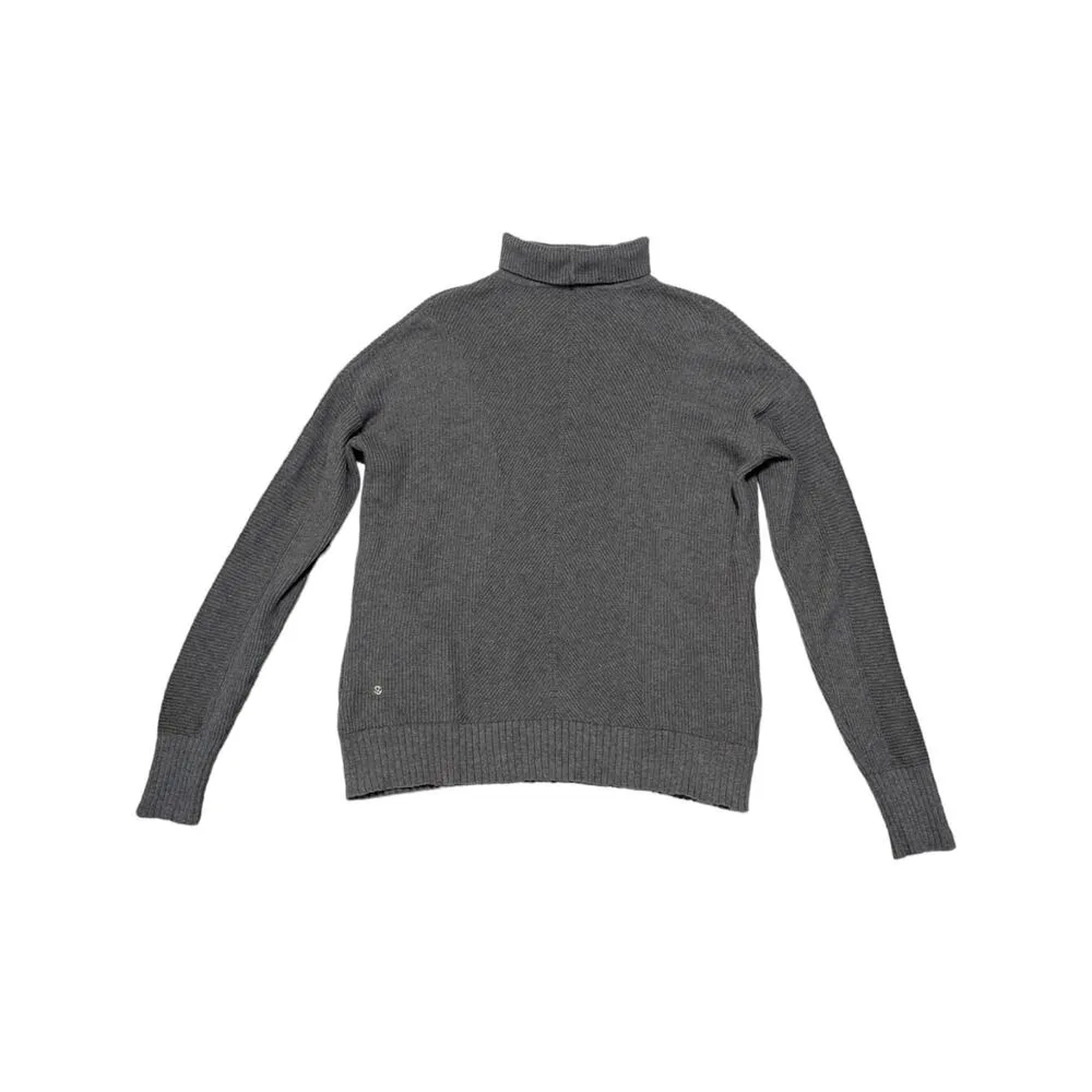 Lululemon Cozy Calling Turtleneck Sweater Grey Gray Long Sleeve Pullover Top - Image 2