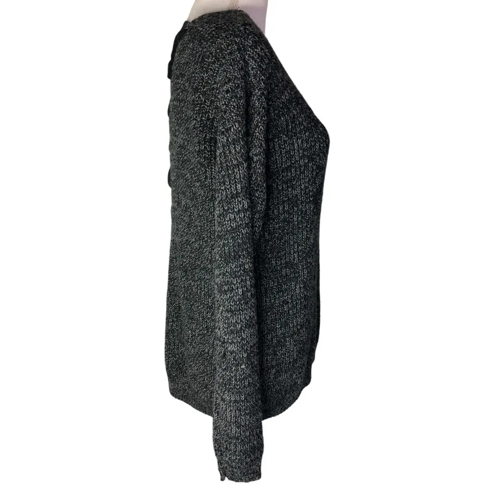 SO Juniors Ribbed Knit Long Sleeve Lace Back Pullover Sweater - Image 2