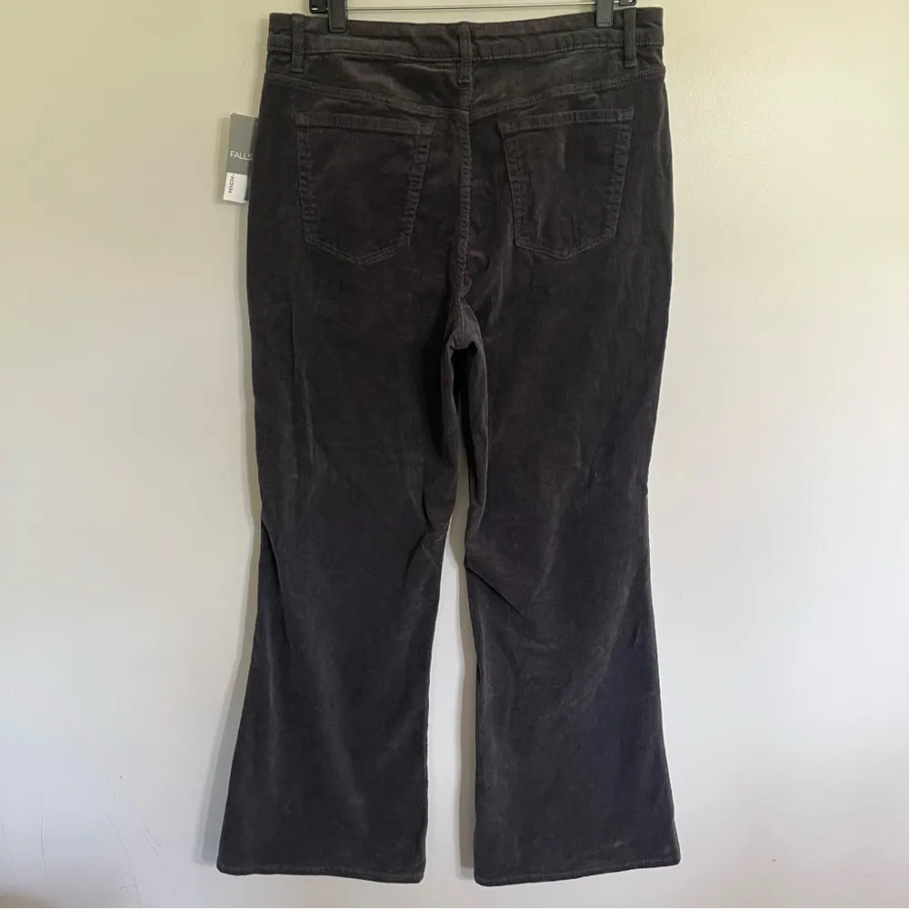 NWT Women’s Falls Creek‎ High Rise Flare Corduroy Pants Size 14 Black - Image 12