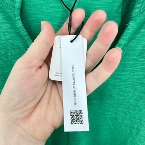 Sanctuary Women's V-Neck Short Sleeve T-Shirt Top Green XXL‎ Plus Size Brand New - Image 5