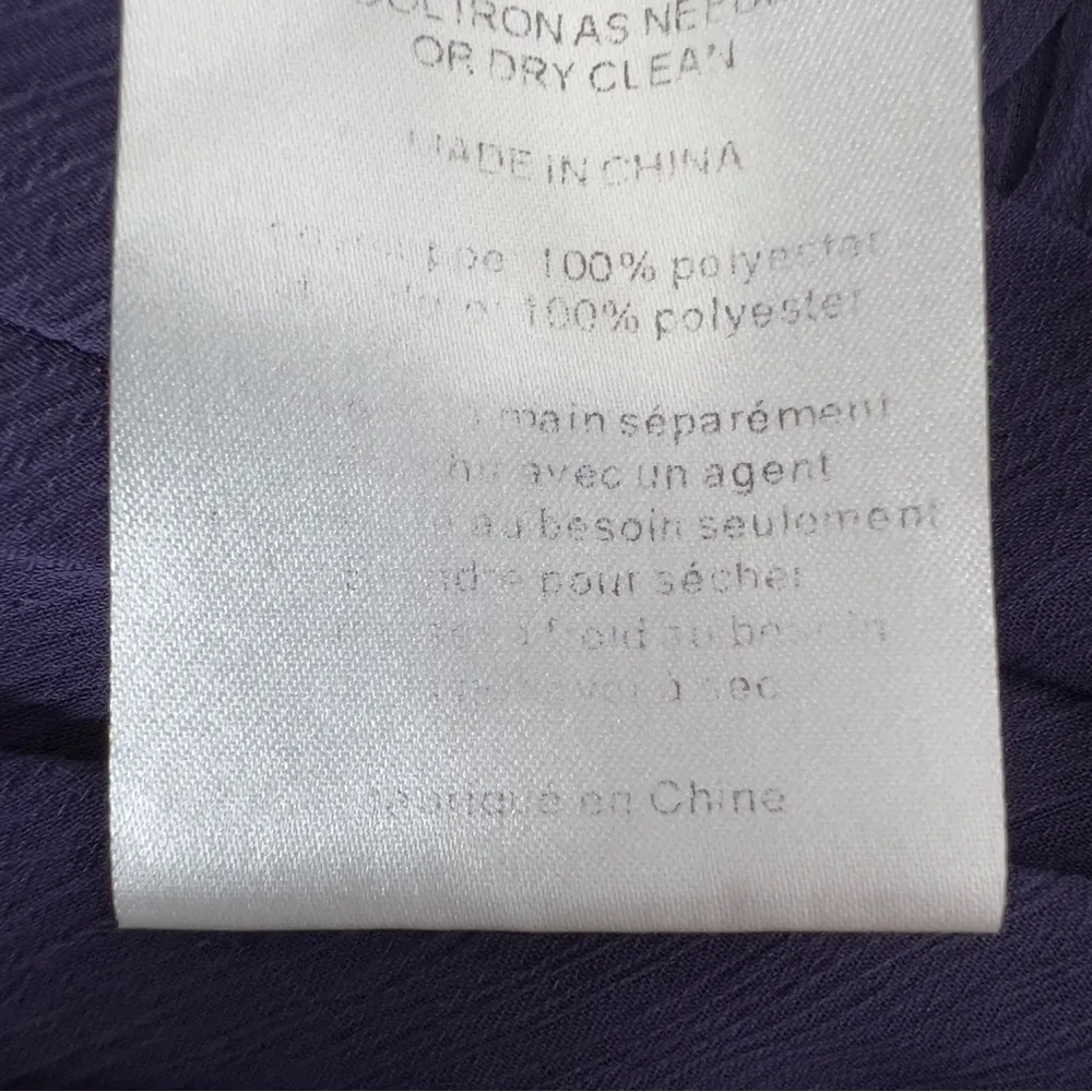 David’s Bridal Size 6 Purple Chiffon Lined Dress w/Wire Stays in Bust - Image 12