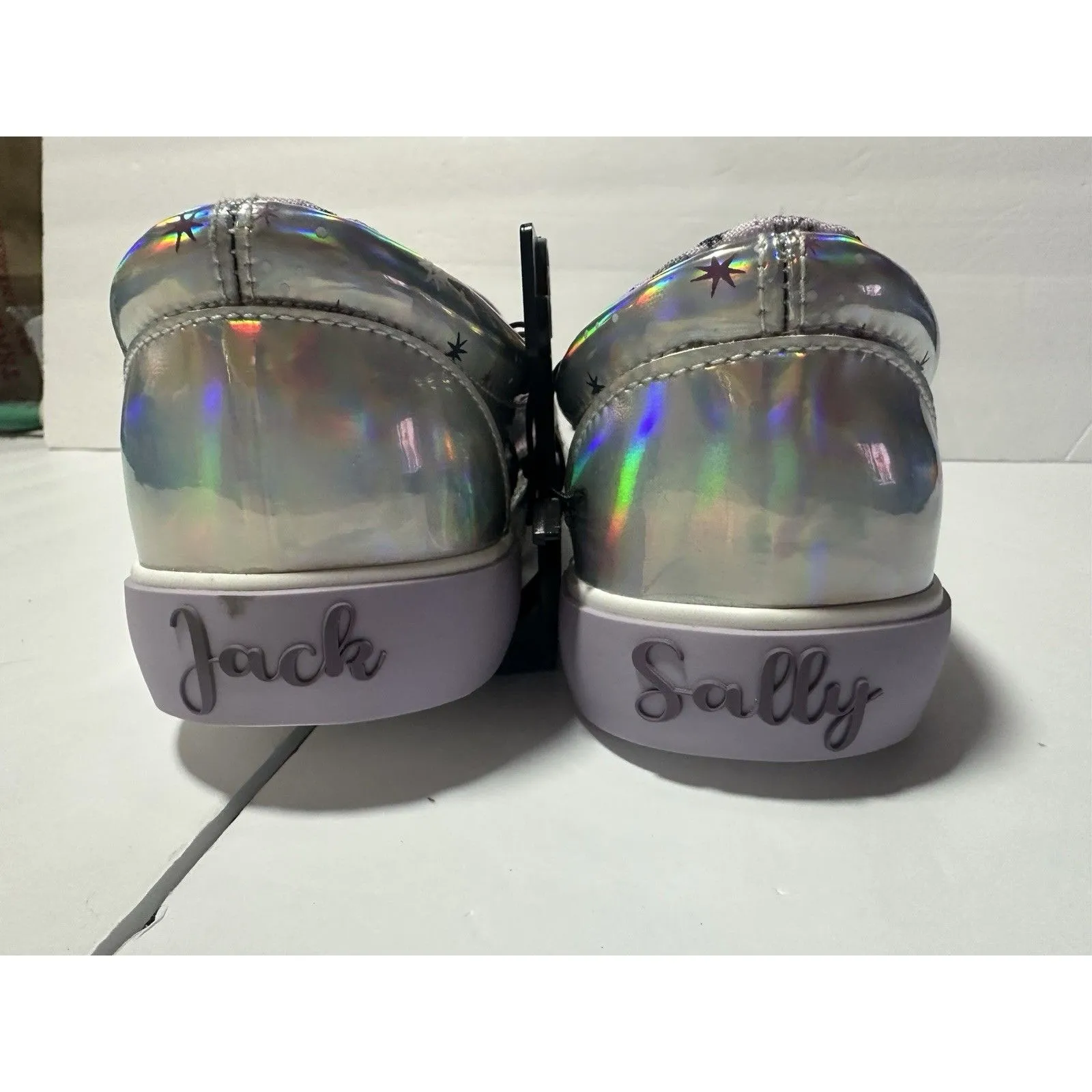 Nightmare Before Christmas Jack and Sally Slip On Sneakers 7 1/2 Size 7.5 - Image 4