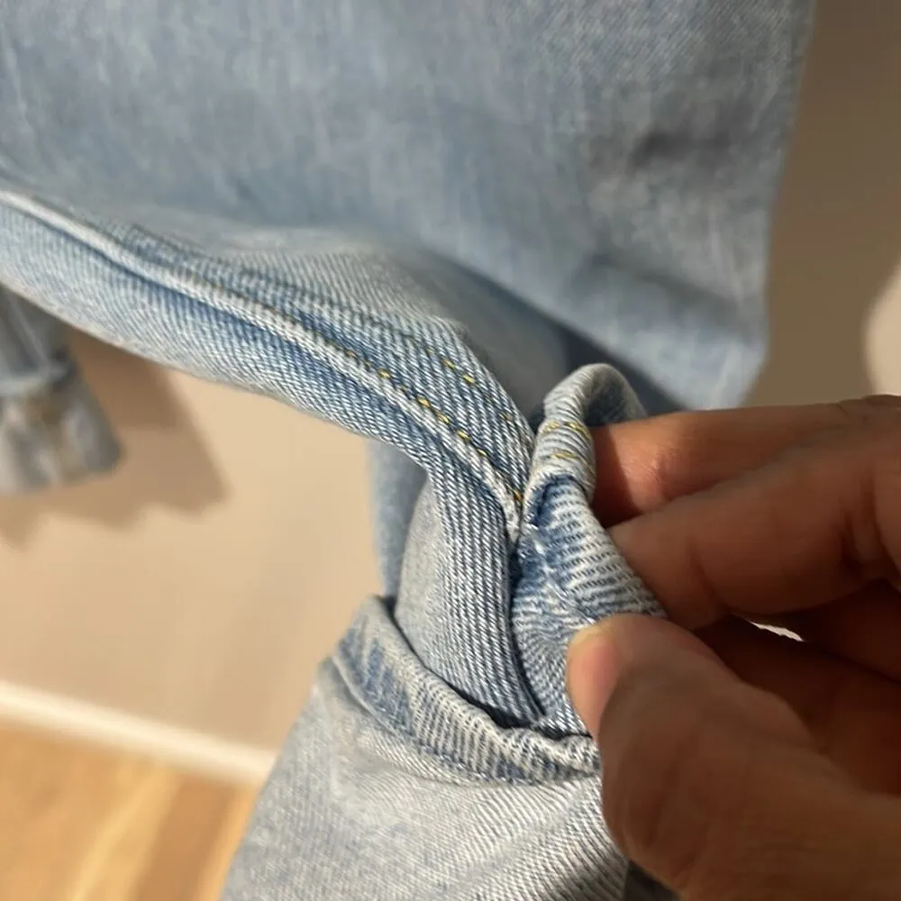 Hollister Ultra High Rise Dad Jeans Light Wash Size Waist 31 Length 31 S… - Image 7