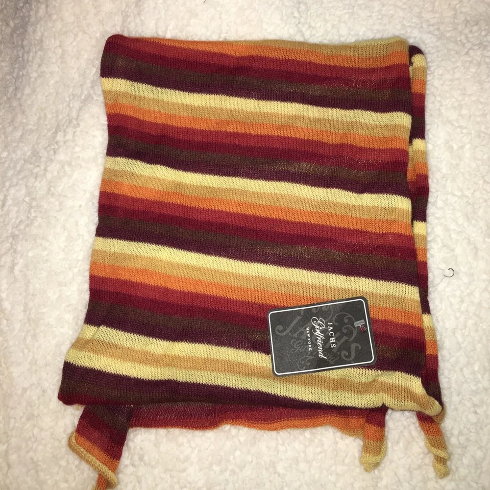 Autumn Light weight striped scarf gorgeous - Image 4