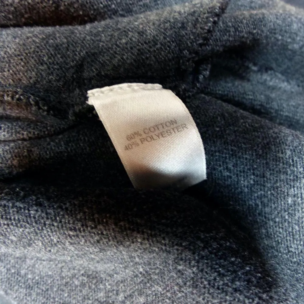 Pure J.Jill Open Front Drape Cardigan Sweater Women XS Gray Pockets Lagenlook - Image 11