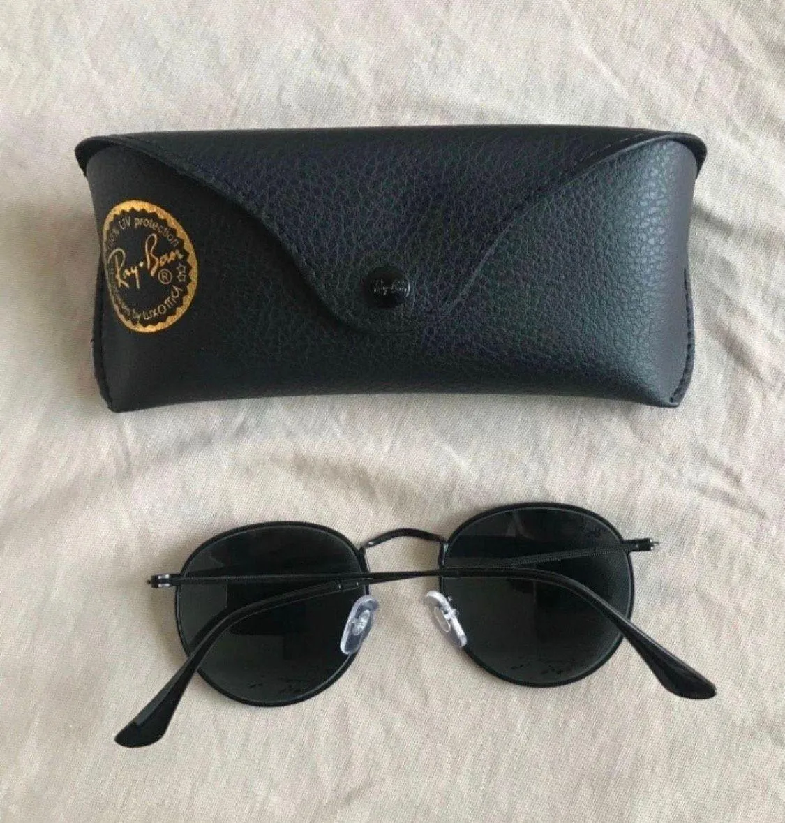 Ray-Ban Total Black Round Sunglasses - Image 2