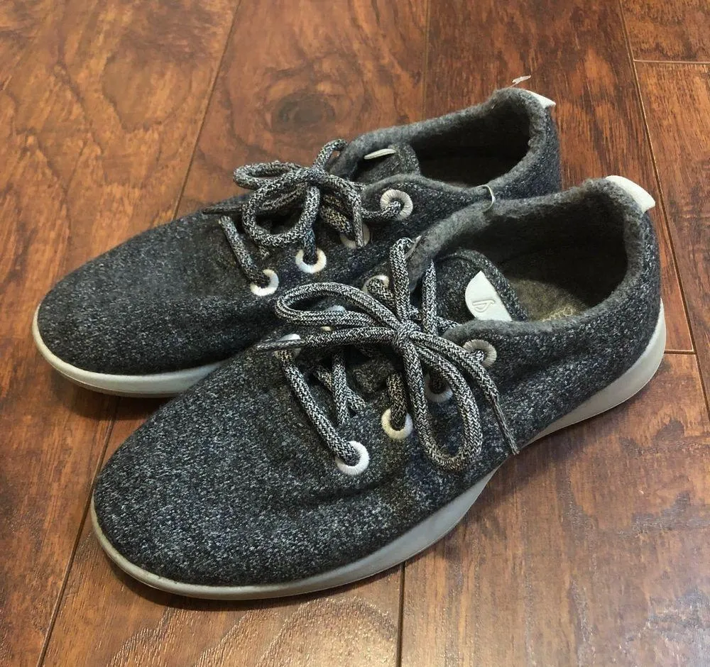 gray athletic training walking shoes sneakers womens 8 - Image 6