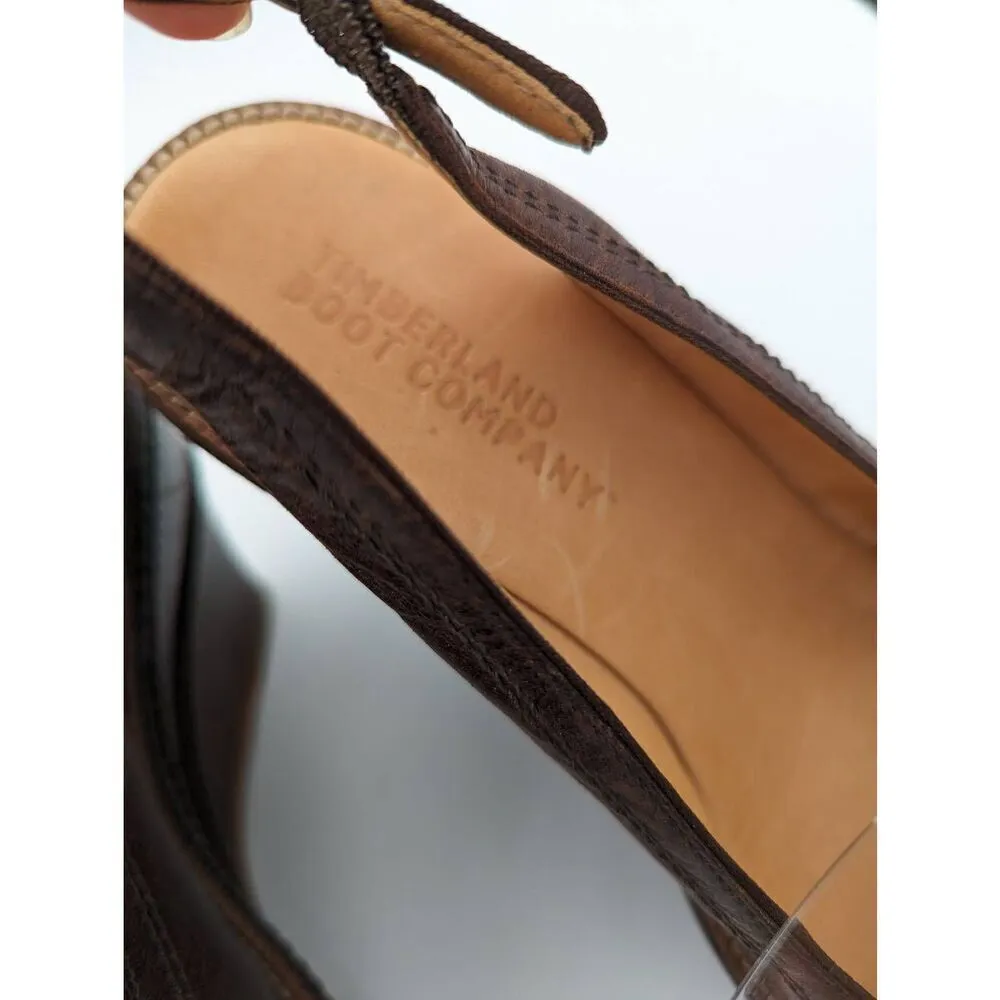 Timberland boot company Marge peep toe slingback wedged sandals size 7 - Image 6