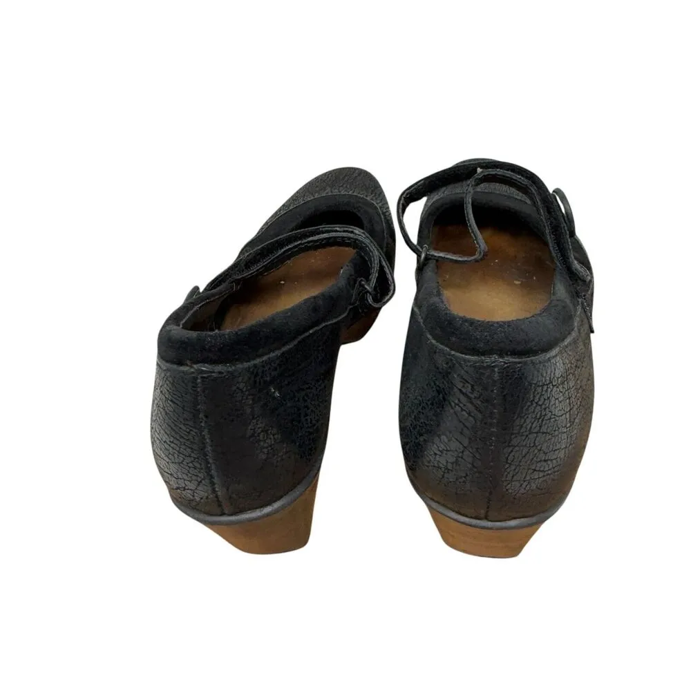 Naot Latest Mary Jane Heels Black Nubuck Leather Y2K Pinup Womens 40 US 9 - Image 3