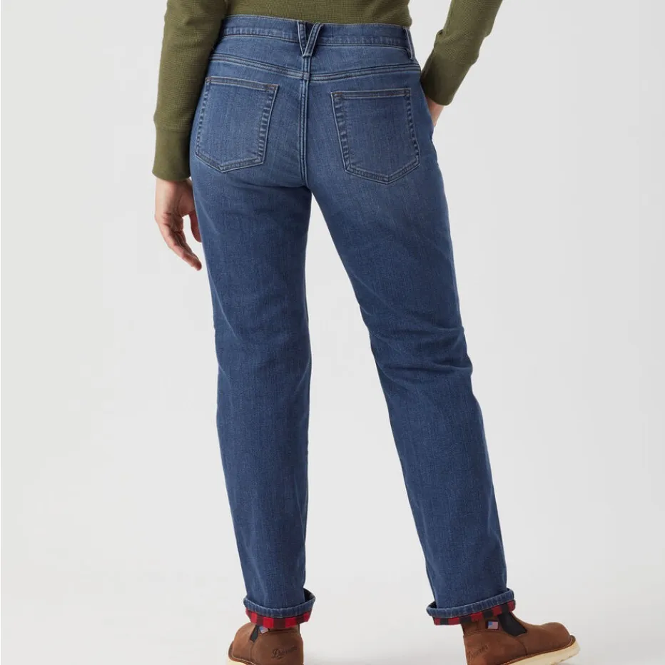 Duluth • Daily Denim Plaid Lined Straight Leg Jeans Item 75757 Blue Size 29 - Image 3