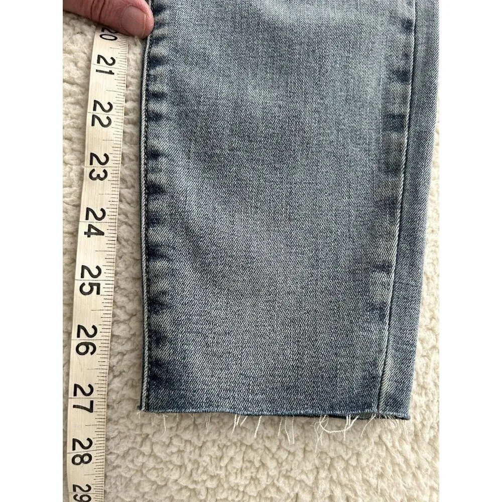 Pistola Aline High-Rise Skinny Crop Raw Hem Jeans in Marmont Blue Size 27 - Image 13