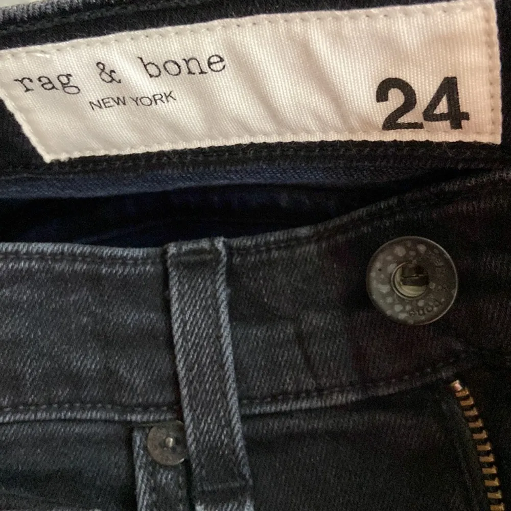 Rag & Bone Black Bruin 10 Inch High Rise Jeans - Image 7