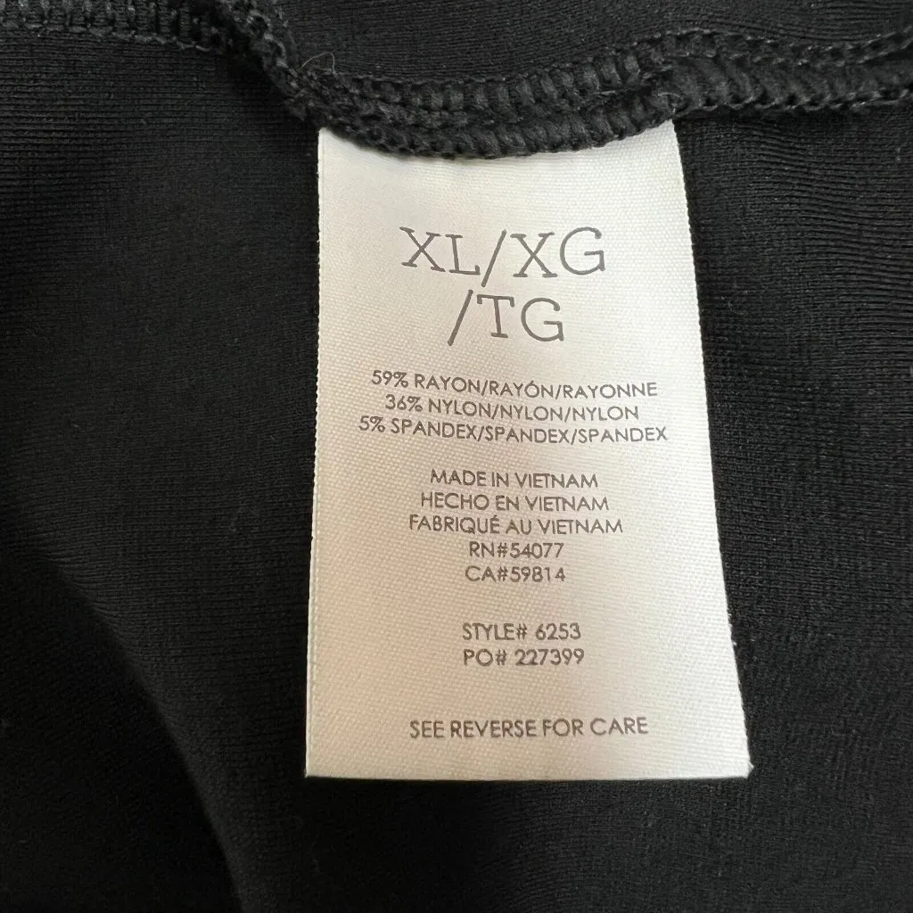 Cabi Elemental Topper Jacket‎ XL Black Snap-Button V-Neck Shacket Stretch 6253 - Image 8