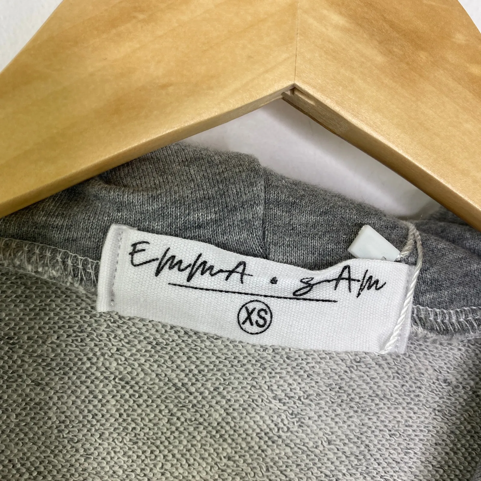 LF Emma & Sam Grey Long Sleeve 100% Cotton Sweatshirt Women's Size X-Small XS - Image 5