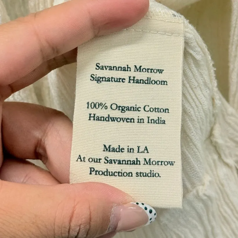 Savannah Morrow The Label Kai Blouse Medium Fall Layered Summer Old‎ Money - Image 5