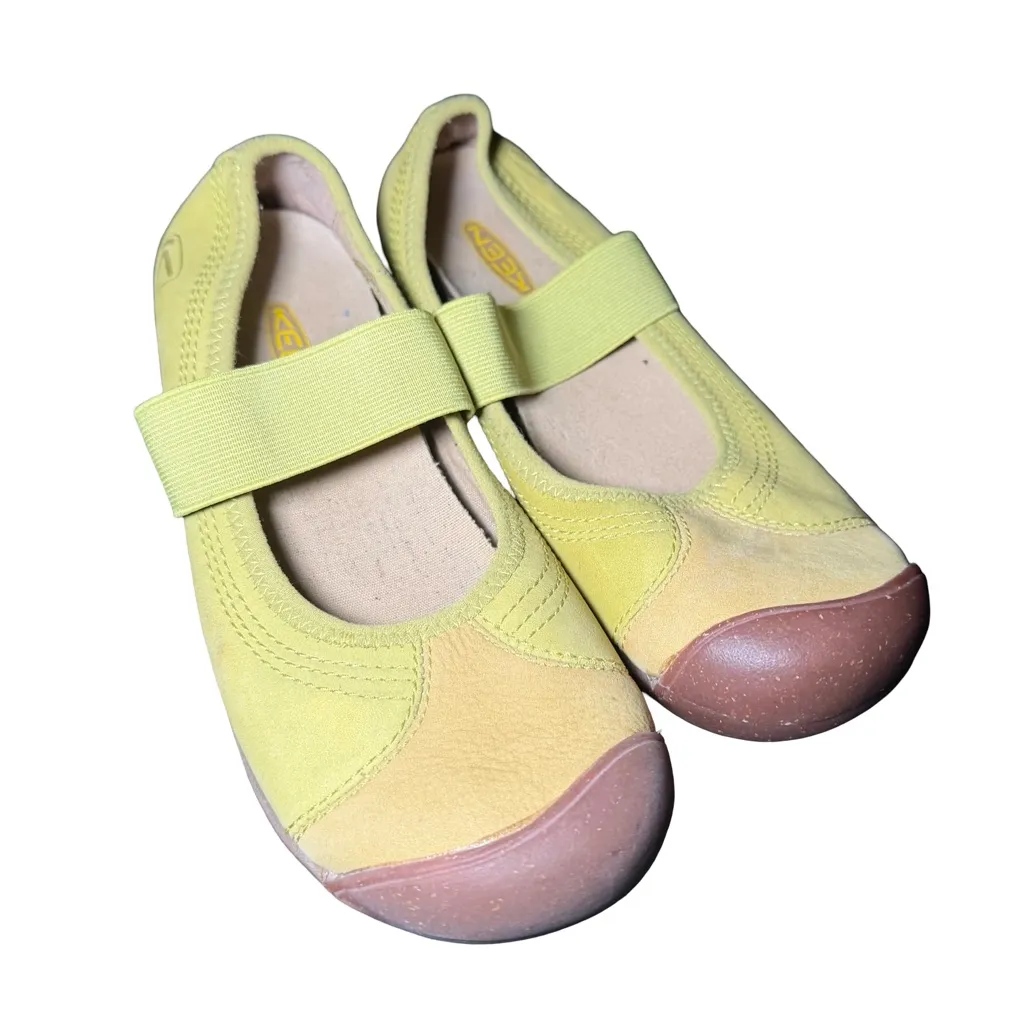 KEEN Women's Sienna Mary Janes Flat Shoes Yellow - Image 3