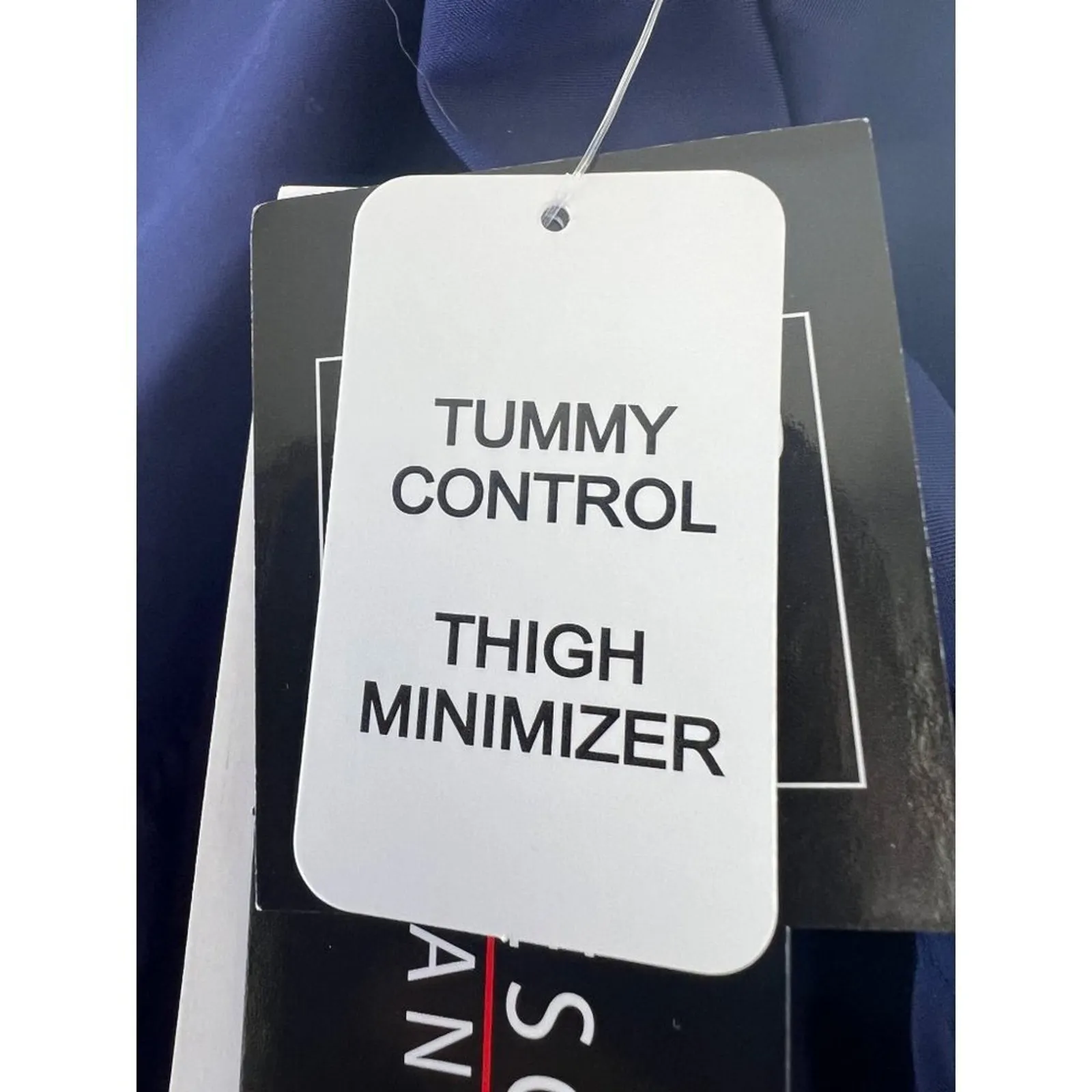 Island Escape Woman Navy Blue Plus Size Tummy Control Swim Skirt 24W - Image 9