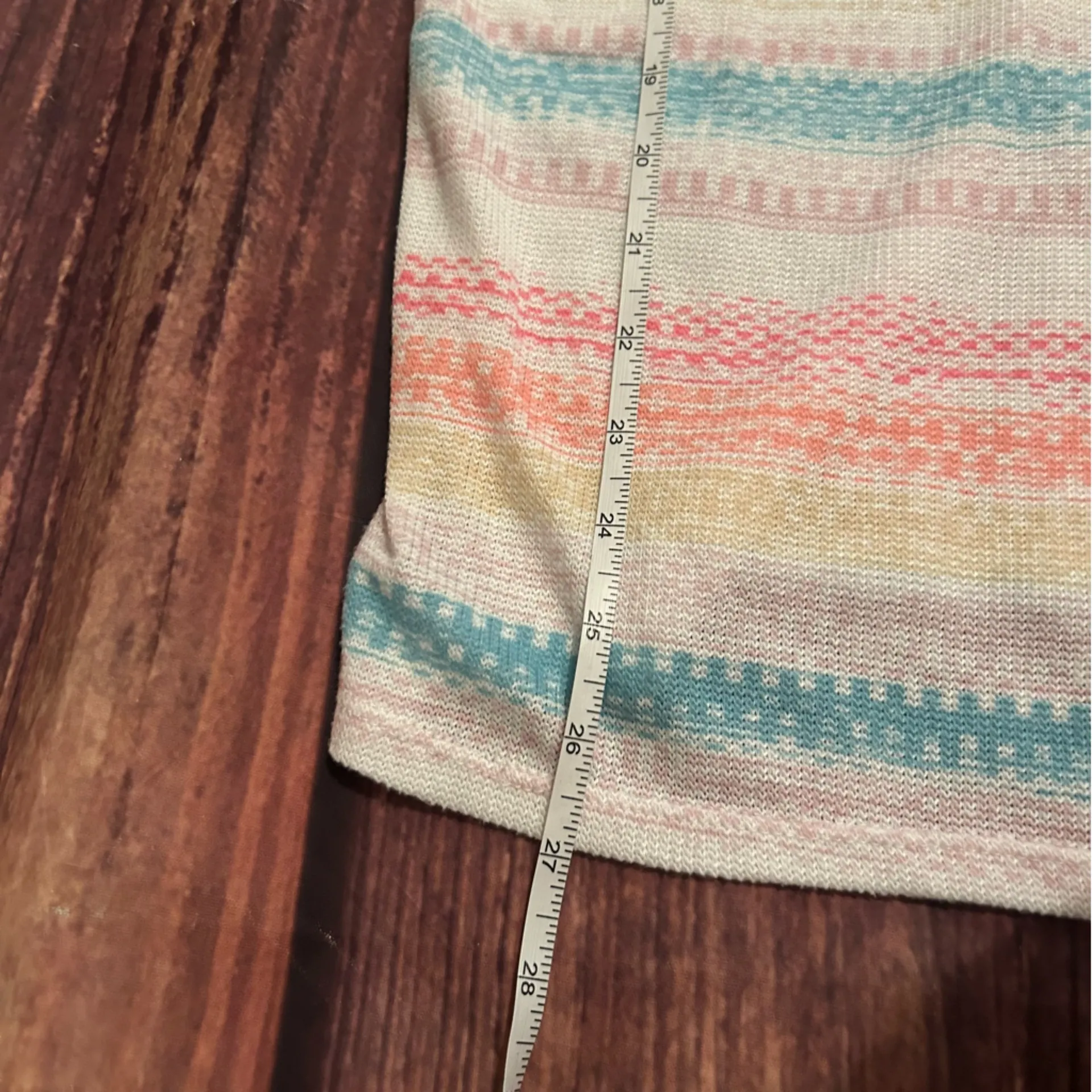 Women’s Haptics Stripe Long Sleeve Short 2X Orange - Image 4