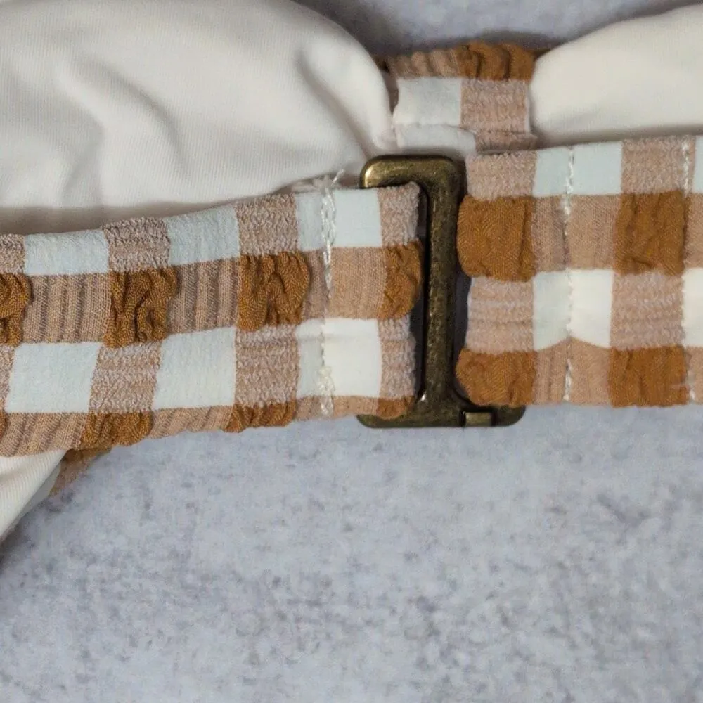 NWT Andie Amor Top Sparrow Gingham Adjustable AT290 Swimsuit Size XL - Image 6