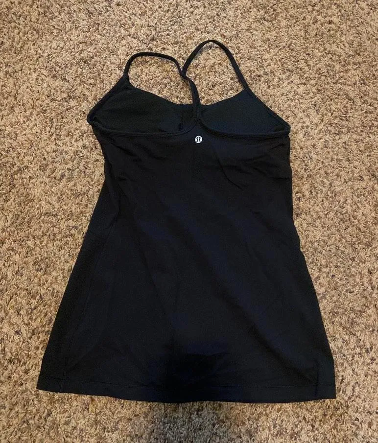 Lululemon Black Workout Top - Image 2