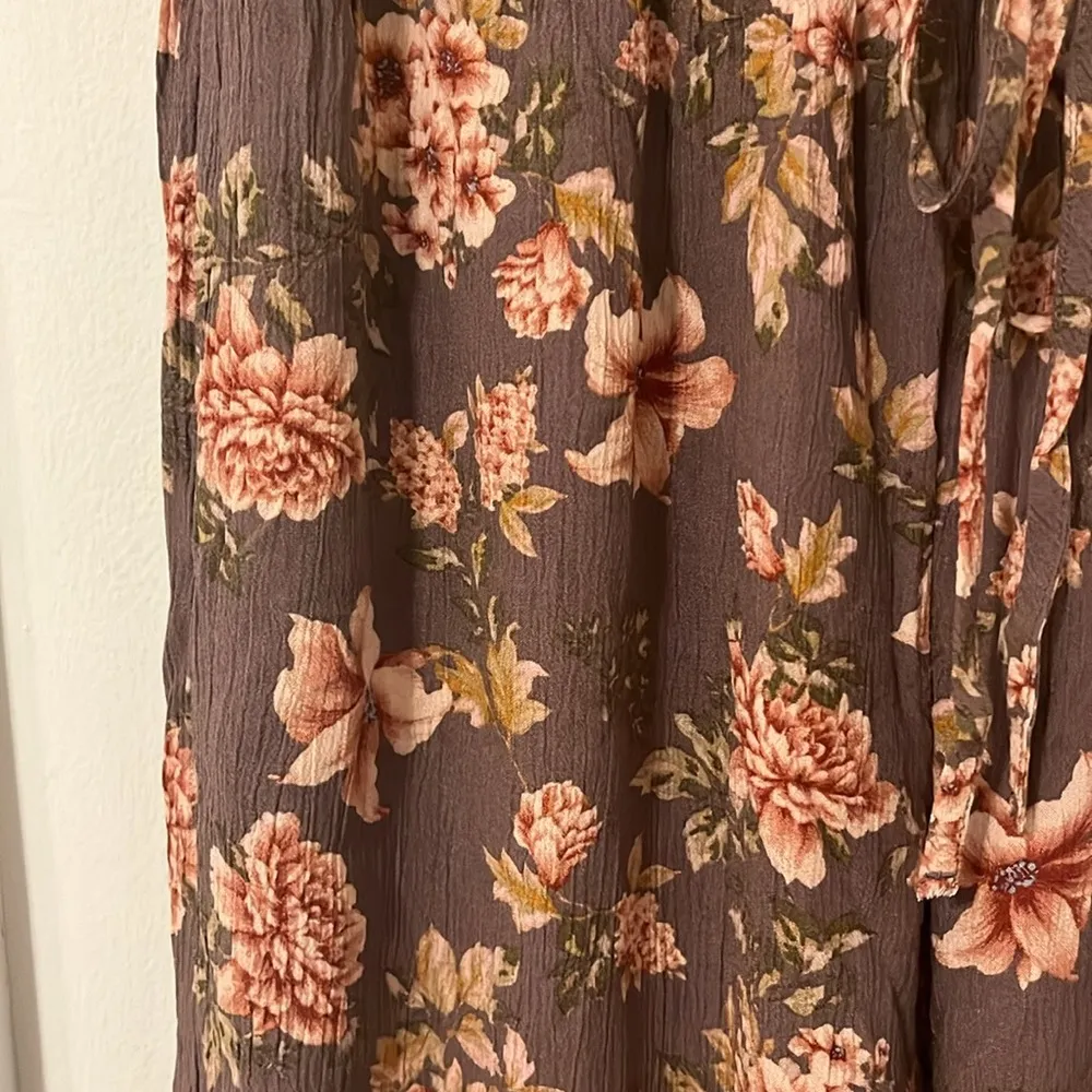 American Eagle floral pattern palazzo pants - Image 2