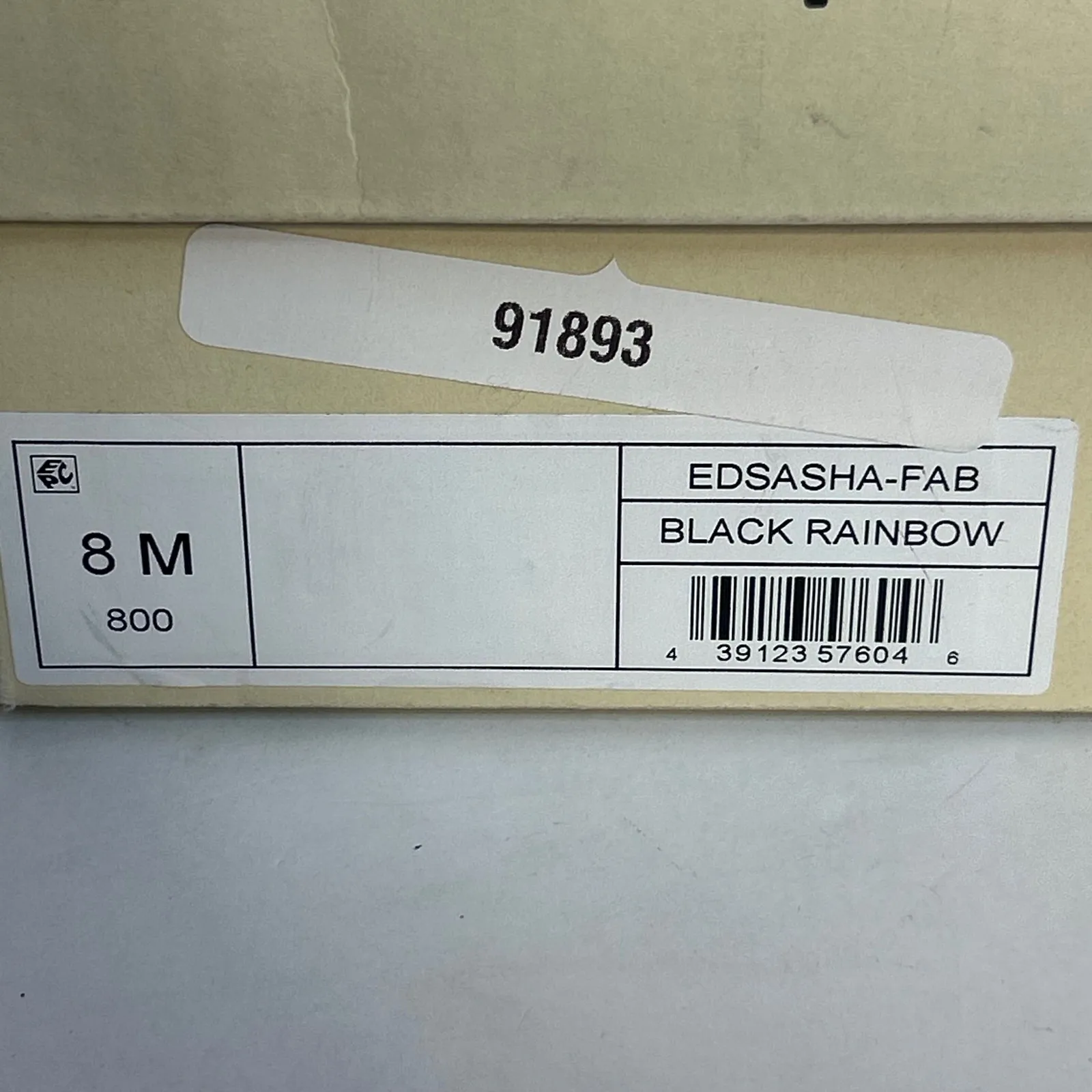 Open Edit  Black Rainbow Rhinestone Square Toe Block Heel Mules Slide  Size 8M - Image 9