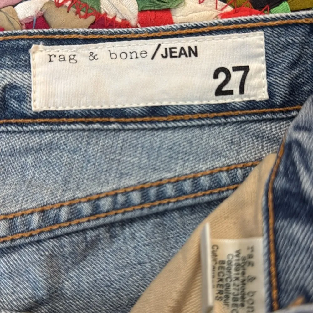 Rag & Bone Beckers Wash Low Rise Distressed Denim Boyfriend Jeans - Image 4